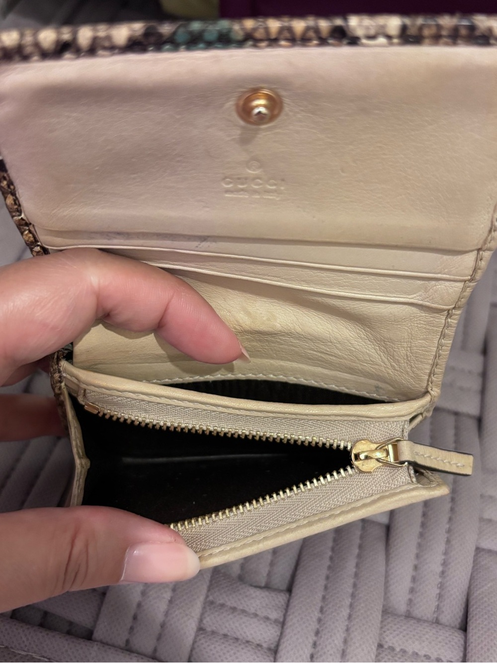 Gucci Marmont Python Wallet - Picture 6 of 10